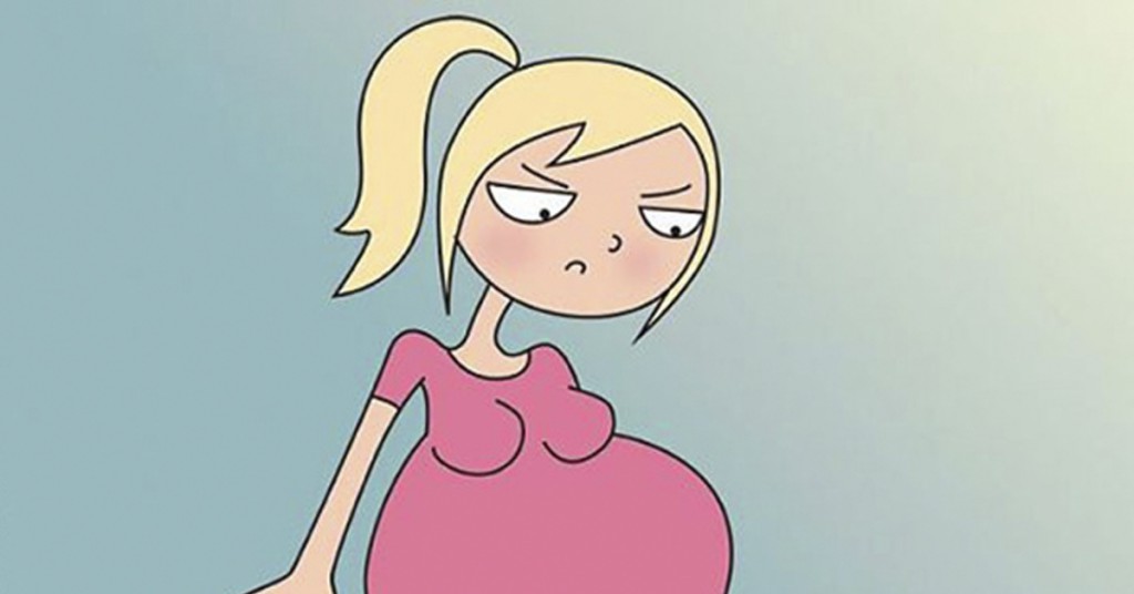 Disse tegningene treffer spikeren på hodet. Sånn er det å være gravid.