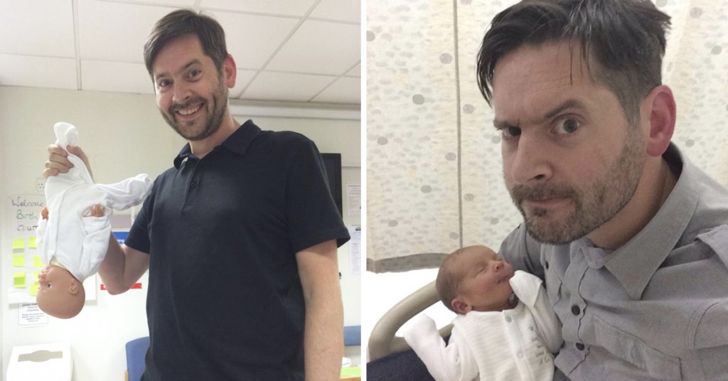 I et ærlig og sjokkerende innlegg forteller han hvordan det faktisk er å bli pappa