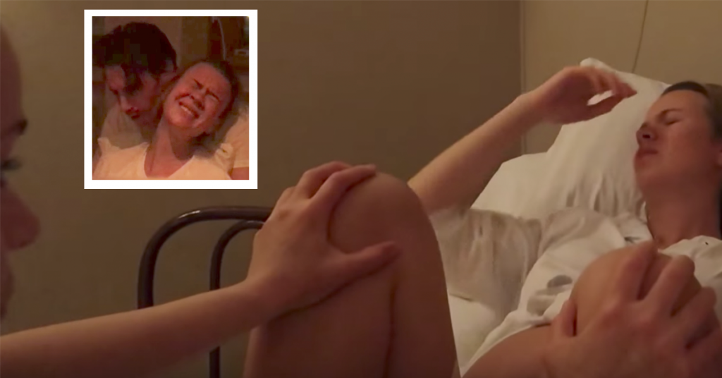 Den svenske kvinnen filmet hele fødselen sin. Se de intense minuttene.