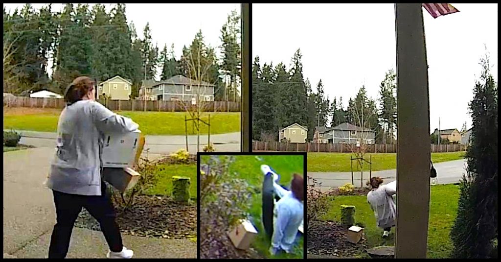 Kameraet fanger tyv som stjeler pakke. Ekte karma når følgende skjer rett etterpå