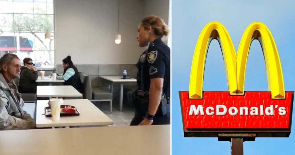 Fremmed kjøper mat til en hjemløs mann på McDonalds – da gjør politiet dette